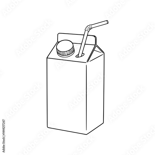 Milk Carton Illustration - Packaging Design