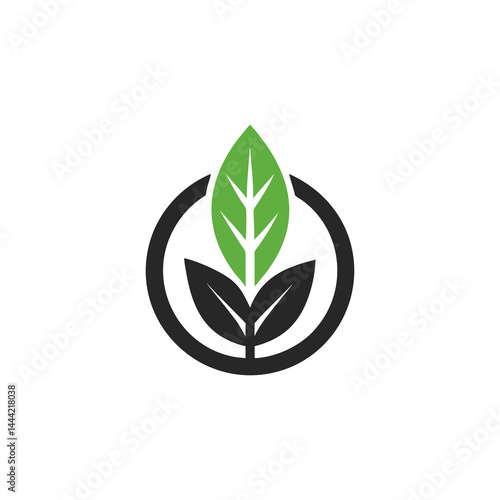 leaf circle logo