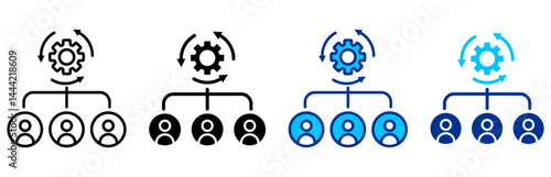 Structure Icon Set Multiple Style Vector Illustration