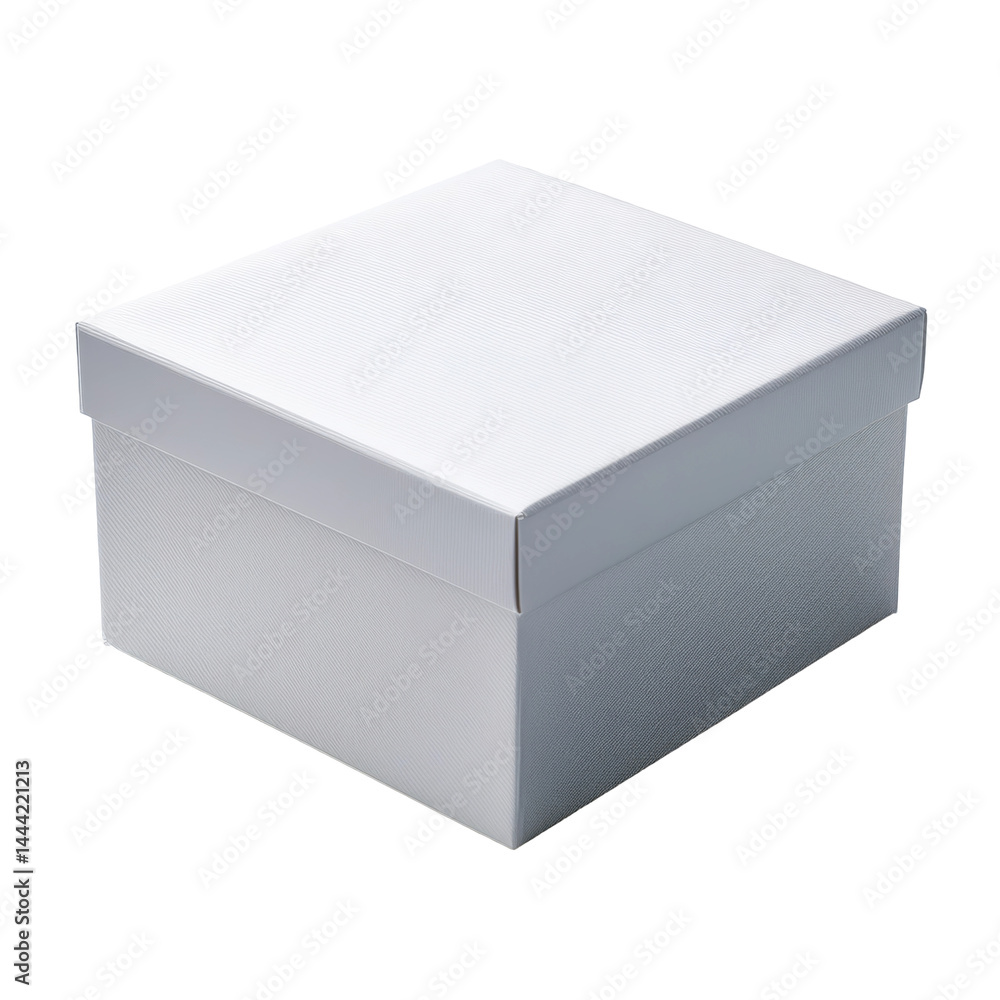 Elegant White Storage Box for Organizing and Gift Wrapping, Versatile Use in Home or Office Settings on transparent background Elegant White Storage Box for Organizing and Gift Wrapping, Versatile Use in Home or Office Settings on transparent background
