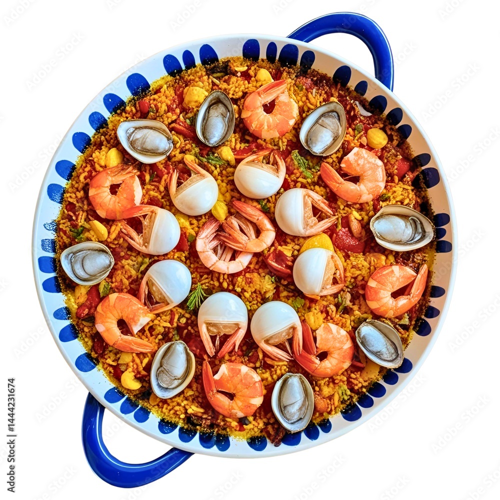 Fototapeta premium Seafood on white background 