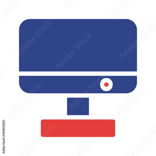 Free Download Digital display icon portraying modern technology and graphic design simplicity - GFXLoad