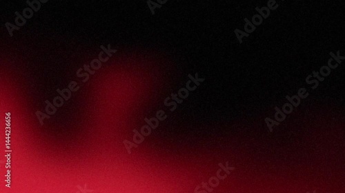 Abstract black red dark red speckled grain background, bright color gradient shape, noise texture poster cover design