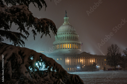Obraz na płótnie Washington city Capitol. Congress. American Capitol Building. United States Capital. Washington, US landmark. Supreme Court. Washington D. C. monument. Washington city. w salonie