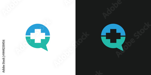 The ask a doctor logo design is simple and modern