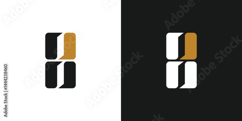 Foto Trendy and unique Number 8 logo design
