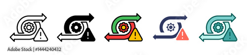 Risk Mitigation Multiple icon