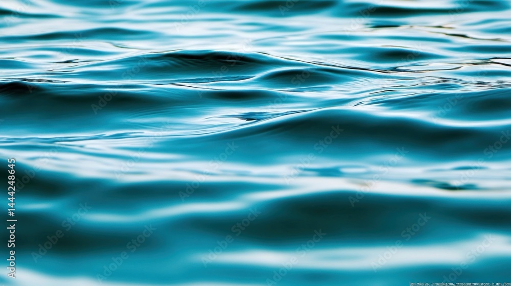 Close-up view of rippling turquoise water surface. Close-up view of rippling turquoise water surface.