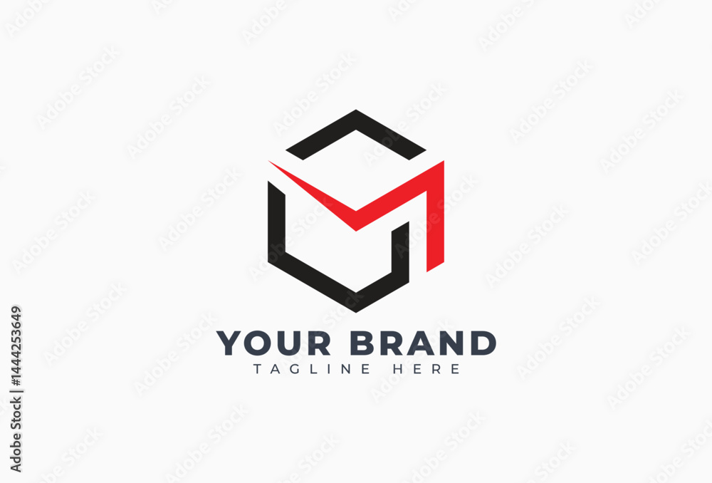 Abstract Cube Hexagon Box Logo Design Element Abstract Cube Hexagon Box Logo Design Element