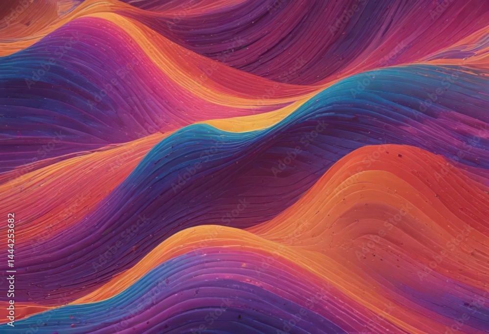 Vibrant abstract wave pattern, flowing lines & curves , style, texture Vibrant abstract wave pattern, flowing lines & curves , style, texture