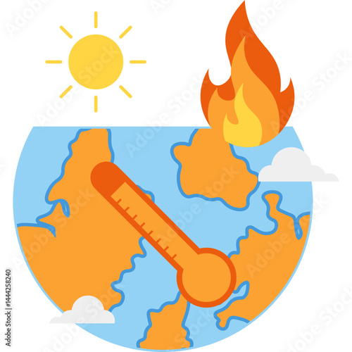 Global Warming Illustration