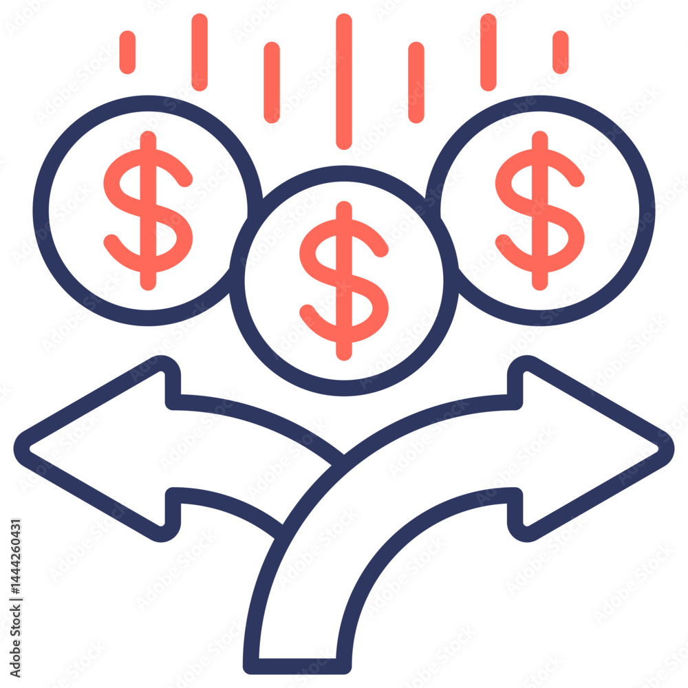 Stock Split Icon Stock Split Icon