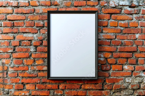 Wallpaper Mural picture frame on brick wall Torontodigital.ca
