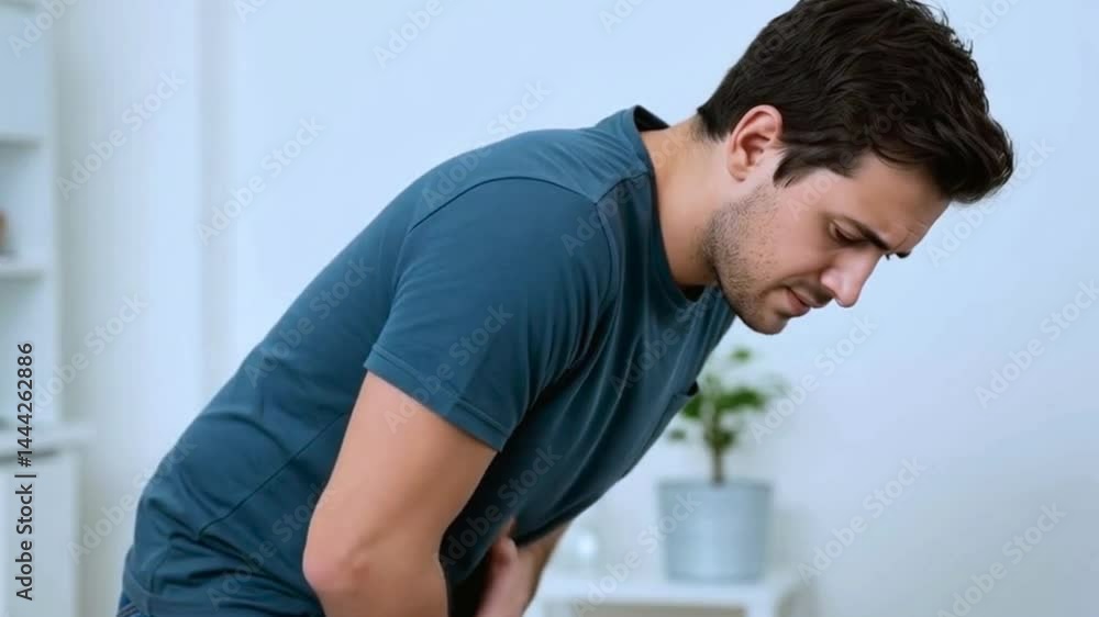 Man Suffering from Urinary Discomfort – Medical Concept of Urine Infection and Bladder Issues. Generative AI Man Suffering from Urinary Discomfort – Medical Concept of Urine Infection and Bladder Issues. Generative AI