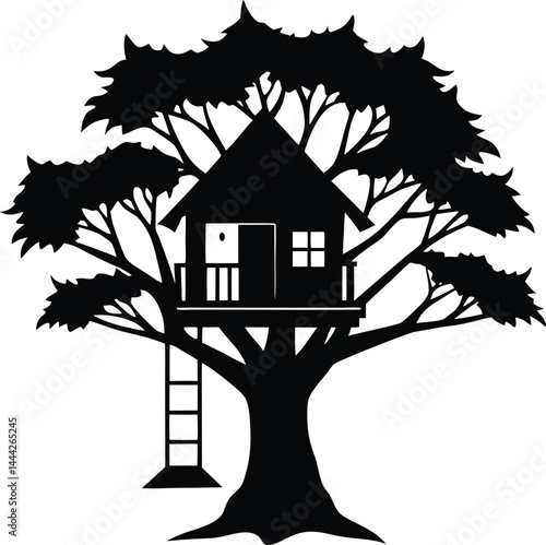 Treehouse Silhouette