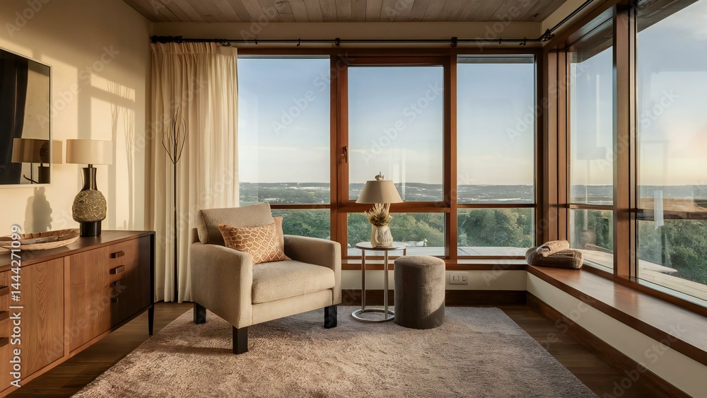 Fototapeta premium living room with a window