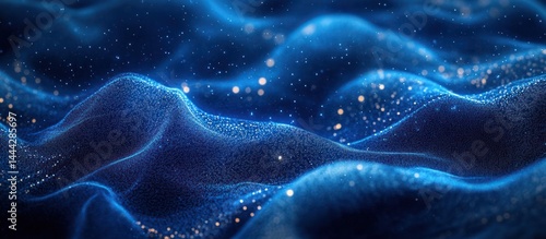 Blue digital wave background texture