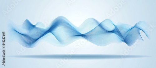 Blue wave abstract digital background
