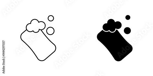 Soap icon symbol collection on white background.