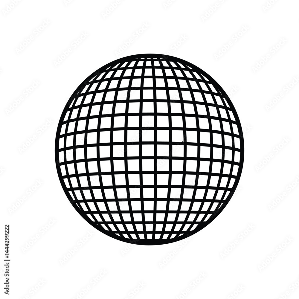 Abstract Grid Sphere on Transparent Background Geometric Globe Pattern Abstract Grid Sphere on Transparent Background Geometric Globe Pattern