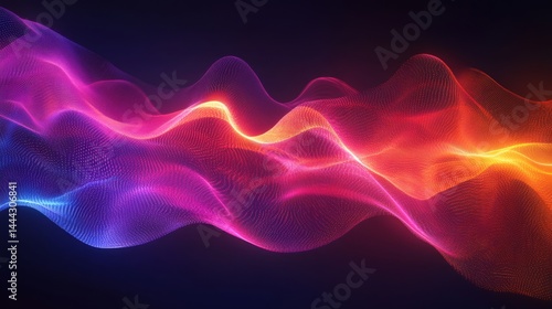 Wallpaper Mural Abstract digital design with vibrant color waves. Torontodigital.ca