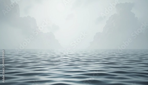 mist over the sea background 