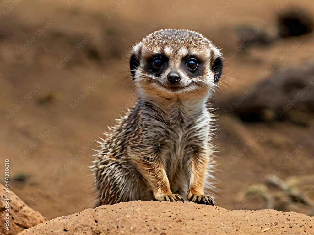 Fototapeta premium meerkat on floor