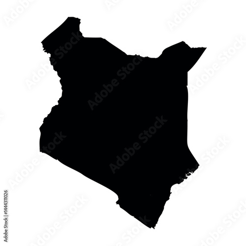 Simple Map of Kenya