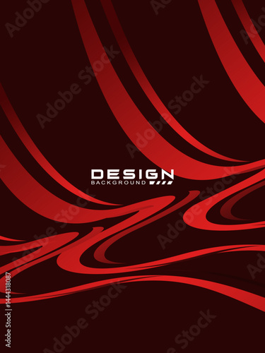 Premium background design with diagonal gradient red lines pattern. Vertical vector template for digital luxury business banner, poster, luxury voucher, prestigious gift certificate, etc.