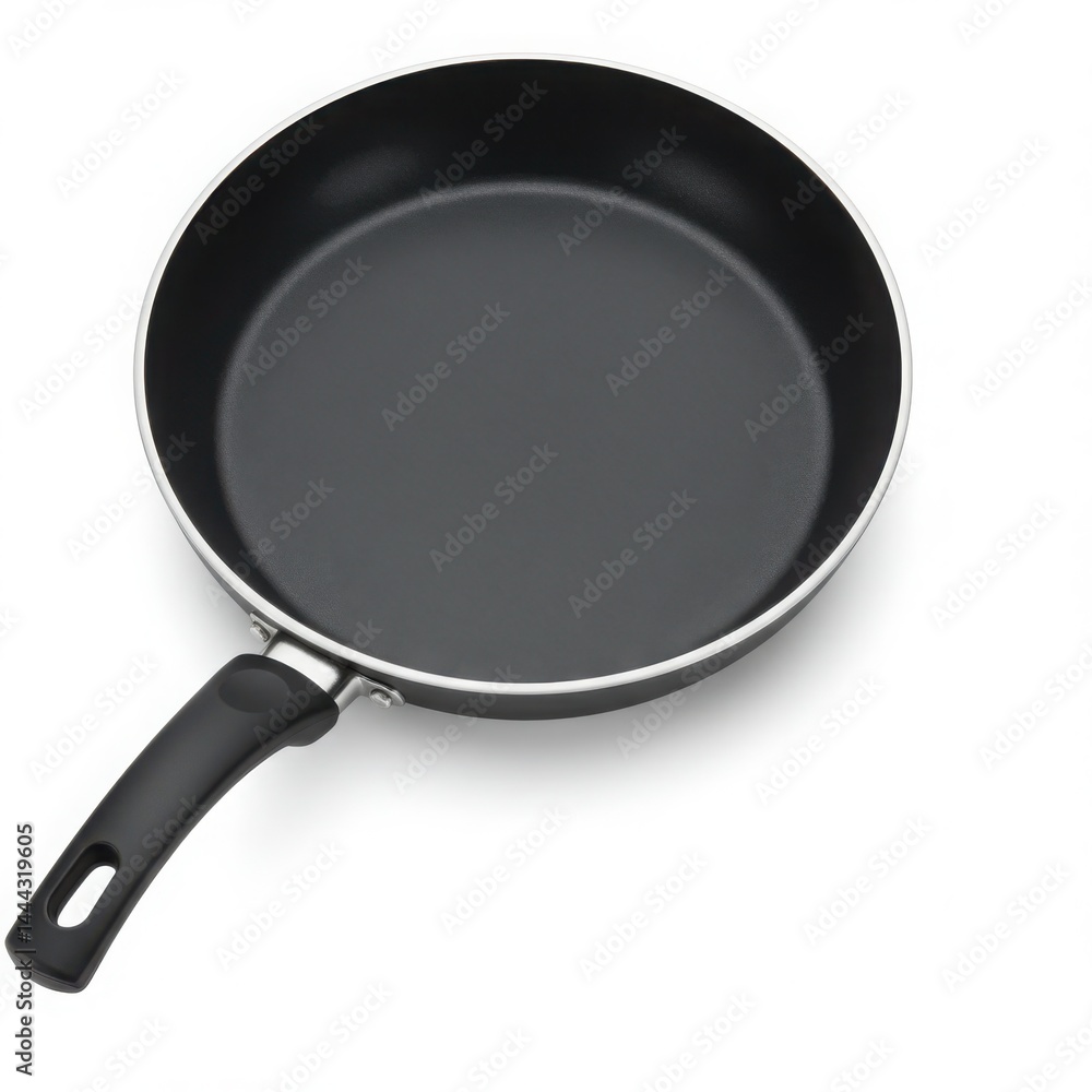 Frying pan with nonstick coating isolated on white background Frying pan with nonstick coating isolated on white background