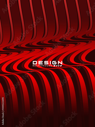 Premium background design with diagonal gradient red lines pattern. Vertical vector template for digital luxury business banner, poster, luxury voucher, prestigious gift certificate, etc.