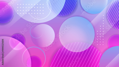Abstract gradient pink and violet dust circles background