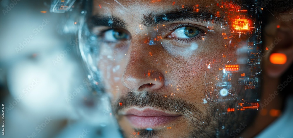 Digital Man: A Futuristic Portrait