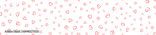 Red heart seamless pattern
