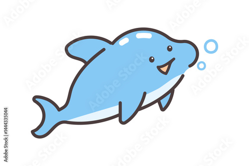 かわいいイルカのイラスト
