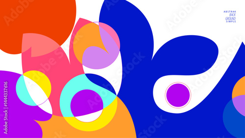 Abstract liquid shape Fluid geometric with simple element