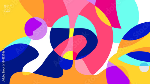 complete design abstract liquid shape Fluid geometric background