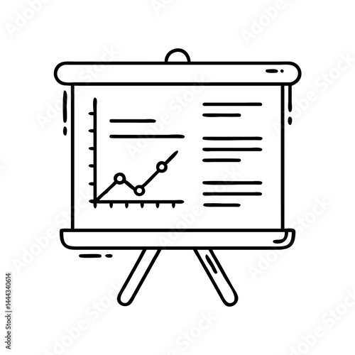 flip chart icon, flip chart line art - simple line art of flip chart, perfect for flip chart logos and icons