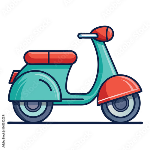 Vespa icon isolated on white background