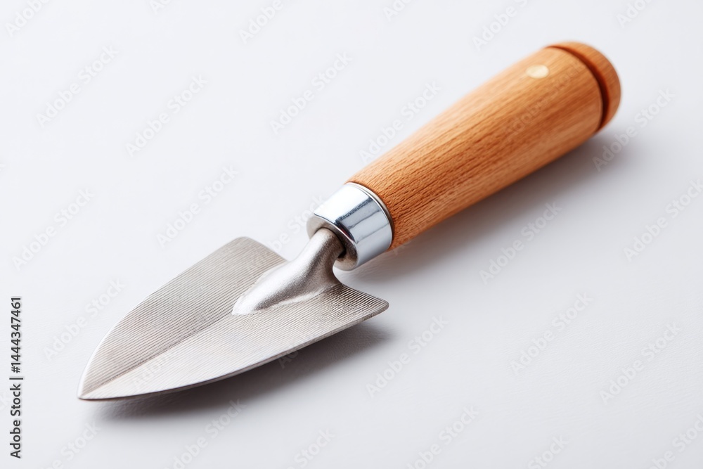 Fototapeta premium single garden trowel isolated against white backdrop