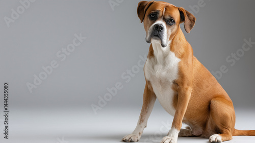 Boxer Dog Portrait: A hands...