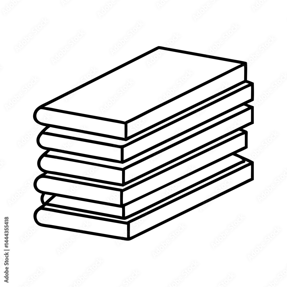 books stack icon, books stack line art - simple line art of books stack, perfect for books stack logos and icons books stack icon, books stack line art - simple line art of books stack, perfect for books stack logos and icons