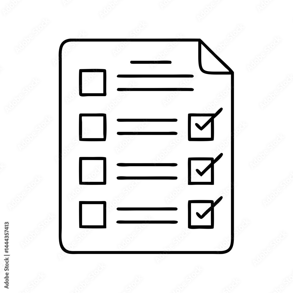 checklist icon, checklist line art - simple line art of checklist, perfect for checklist logos and icons checklist icon, checklist line art - simple line art of checklist, perfect for checklist logos and icons