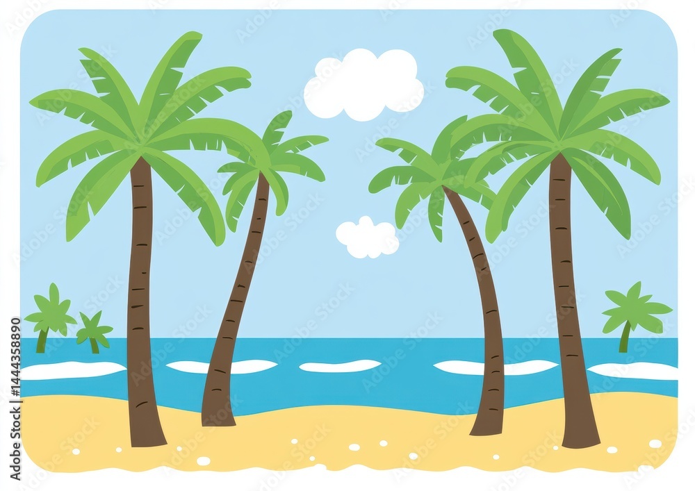 Obraz premium palm tree on the beach