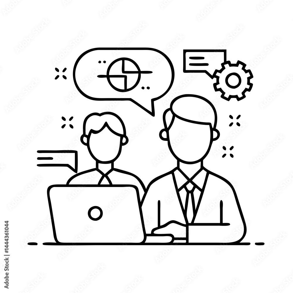 consulting icon, consulting line art - simple line art of consulting, perfect for consulting logos and icons consulting icon, consulting line art - simple line art of consulting, perfect for consulting logos and icons