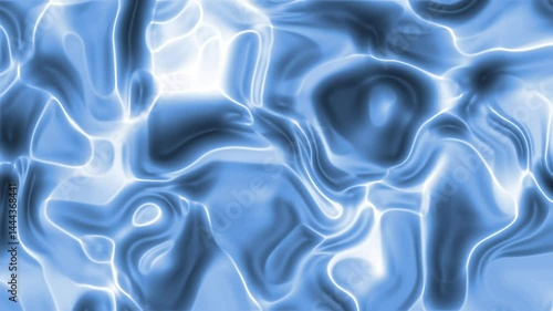 blue abstrack liquid. flow of water or blue liquid. blue background of motion
