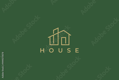 Modern Real Estate Logo House Architectural Design and Residential Concepts