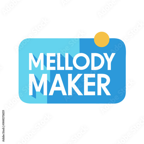 Melody Maker logo with blue and white text
