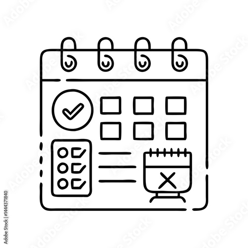 meal plan icon, meal plan line art - simple line art of meal plan, perfect for meal plan logos and icons