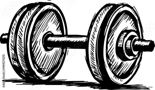 Strength training session with dumbbells in a gym environment focused on fitness and wellness